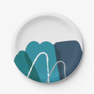 Abstrakt modern pappteller