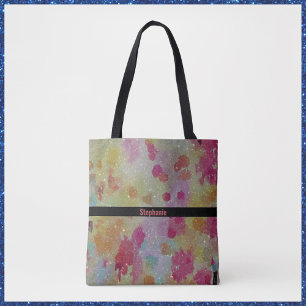 Abstrakt Modern Rosa Schwarz und Gelb 