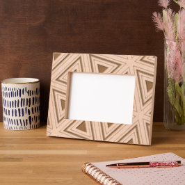 Abstrakt Moderne Geometrie Elegante Klassische Mas Geätzte Rahmen