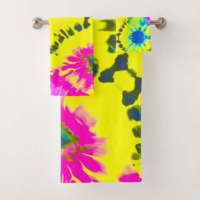 ABSTRAKT MODERNE KRAWATTE DYE BADHANDTUCH SET (Insitu)