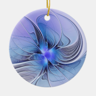 Abstrakt Modernes Fraktal Art Lavendel Keramik Ornament