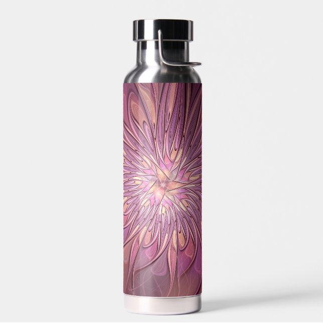 Abstrakt Modernes Fraktal Florenz Kunst, Dichtung  Trinkflasche (Links)