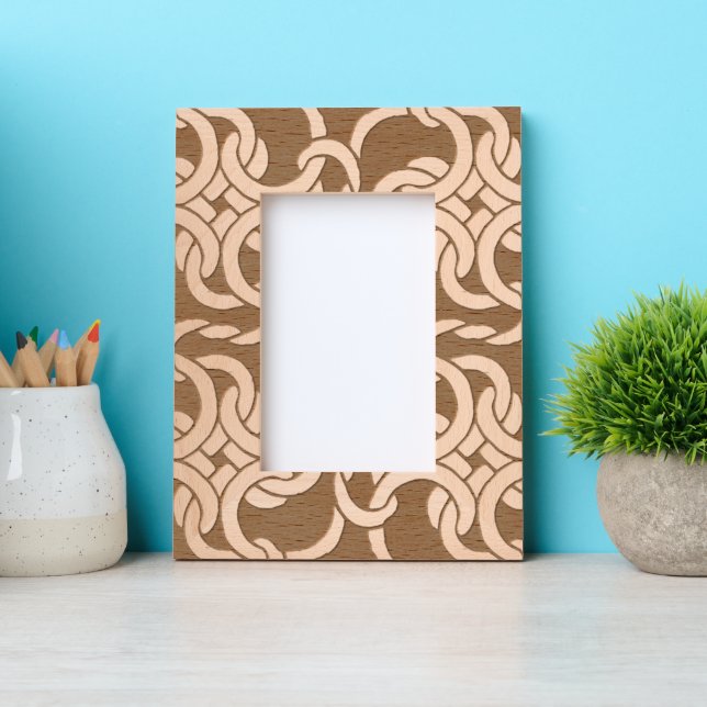 Abstrakt Modernes keltisches Knot Elegante Geätzte Rahmen (Vorderseite)