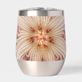 Abstrakt Modernes Peach Pasta Blume Fraktal