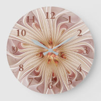 Abstrakt Modernes Peach Pasta Blume Fraktal