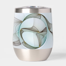 Abstrakt Modernes Türkis Braun Gold Elegante