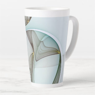 Abstrakt Modernes Türkis Braun Gold Elegante Milchtasse