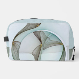 Abstrakt Modernes Türkis Braun Gold Elegante Waschbeutel