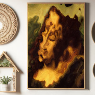 Abstrakt Mona Lisa Poster