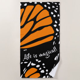 Abstrakt Monarch Butterfly Flügel - Das Leben ist Strandtuch