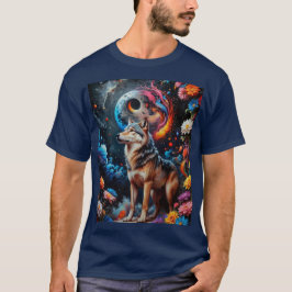 Abstrakt Moon Wolf T-Shirt