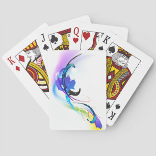 Abstrakt Morning Glory Paint Spritzers Spielkarten