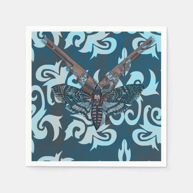 Abstrakt Moth Napkins Serviette (Vorderseite)