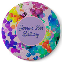 Abstrakt Multicolor Happy Birthday Bokeh