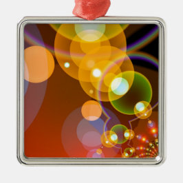 Abstrakt Multicolor Len Flare Ornament Aus Metall