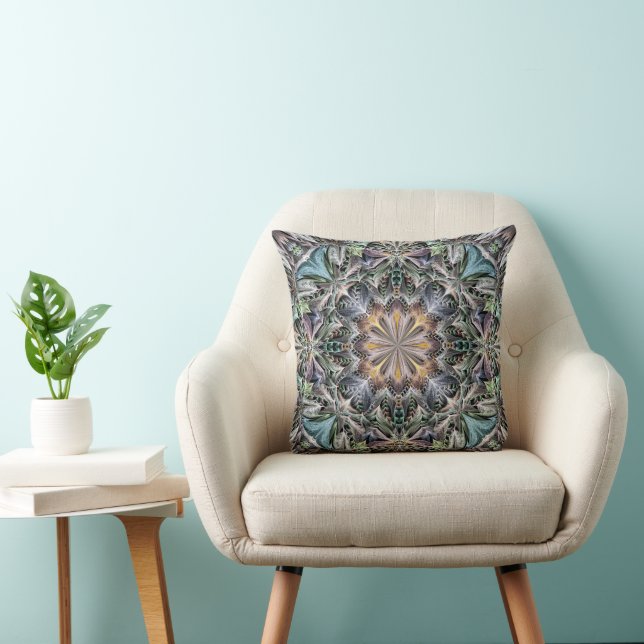 Abstrakt Multicolor Sukkulentgarten Rosette Kissen (Stuhl )