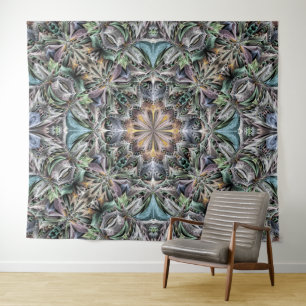 Abstrakt Multicolor Sukkulentgarten Rosette Wandteppich