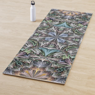 Abstrakt Multicolor Sukkulentgarten Rosette Yogamatte