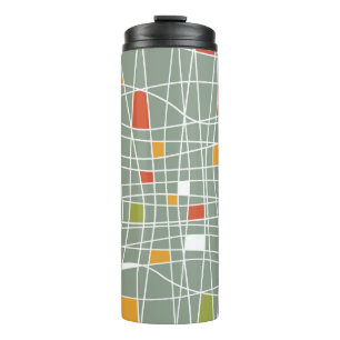 Abstrakt Nahtlos: Moderne Musterdesign. Thermosbecher