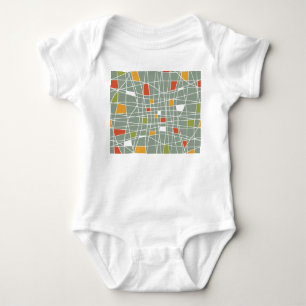 Abstrakt Nahtlos: Modernes Musterdesign. Baby Strampler