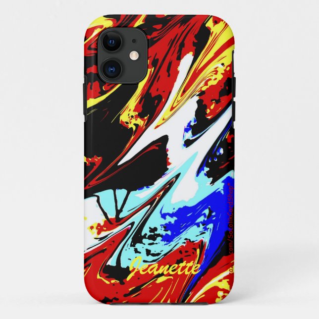 Abstrakt, Name, Case-Mate iPhone Hülle (Rückseite)