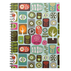 Abstrakt-Natur-Icons-Notebook Notizblock