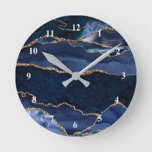 Abstrakt Navy Blue Agate