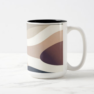 Abstrakt Neutral Zweifarbige Tasse