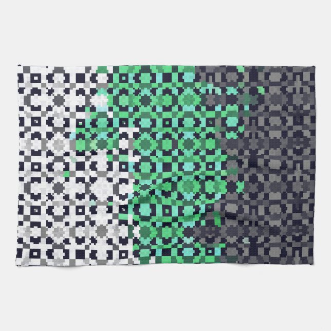 Abstrakt Neutrois Pride-Flagge   Geschirrtuch (Horizontal)