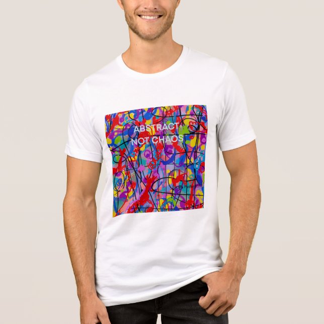 Abstrakt Nicht Chaos Tri-Blend Shirt (Vorderseite)