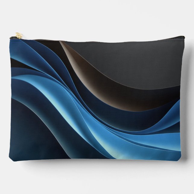 Abstrakt Night Sky Pouch Zubehörtasche (Vorderseite)