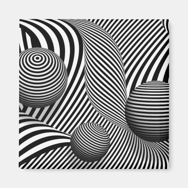 Abstrakt - Ok aus den Augen Magnet (Vorne)