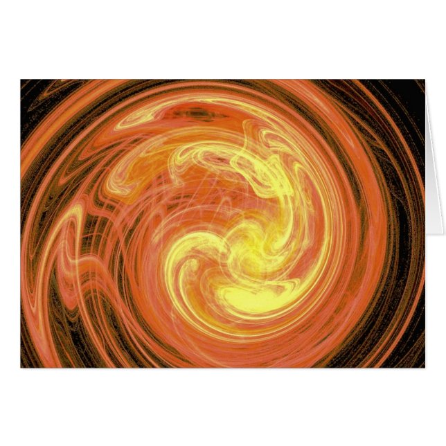 Abstrakt Orange (Vorderseite (Horizontal))