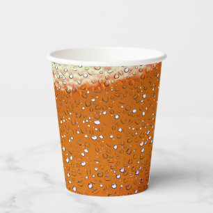 Abstrakt Orange Frosty Pappbecher
