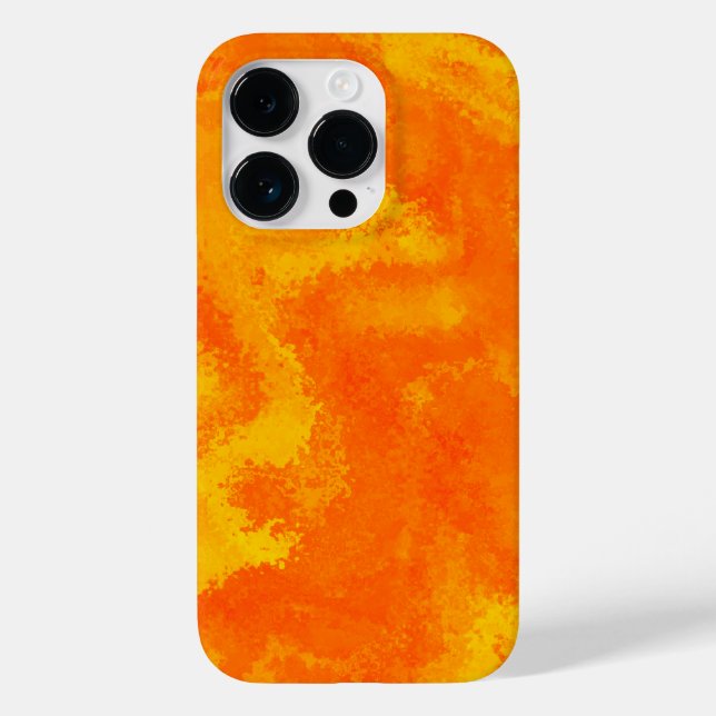 Abstrakt-orange-gelbe Diffusion Case-Mate iPhone Hülle (Rückseite)