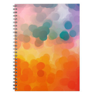 Abstrakt orangefarbener Hintergrund. Illustration Notizblock