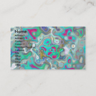 Abstrakt Paint Spill Visitenkarte