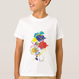 Abstrakt Paint Spritzer Art Modern Cool.ai T-Shirt