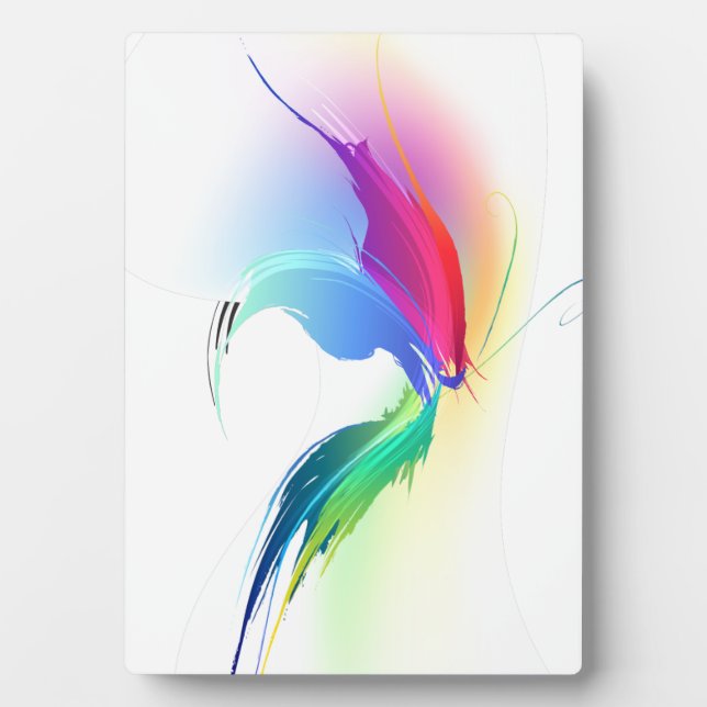 Abstrakt Paint Spritzer Butterfly Fotoplatte (Vorderseite)