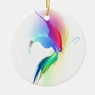 Abstrakt Paint Spritzer Butterfly Keramik Ornament