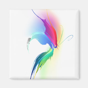 Abstrakt Paint Spritzer Butterfly Magnet