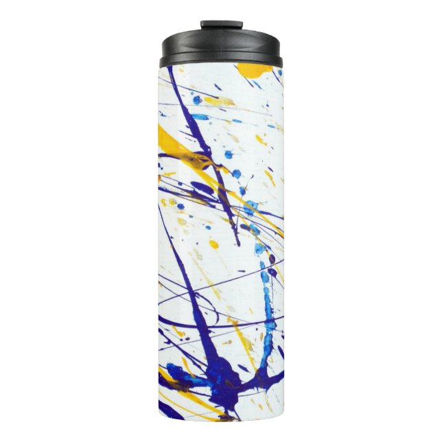 Abstrakt Paint Spritzer Tumbler Thermosbecher (Vorderseite)