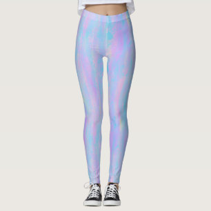 Abstrakt Paint Strokes Mermaid Colors Leggings