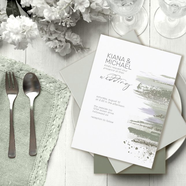 Abstrakt Paint Strokes Wedding ID886 (Von Creator hochgeladen)