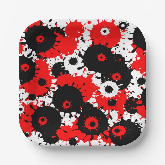 abstrakt pappteller (Vorderseite)