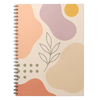 Abstrakt Pastel Boho Notebook Notizblock