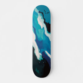 Abstrakt Pastel Paint Lagoon Edition Skateboard
