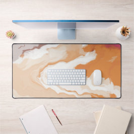 Abstrakt Pastell Paint Ginger Foam Edition Schreibtischunterlage