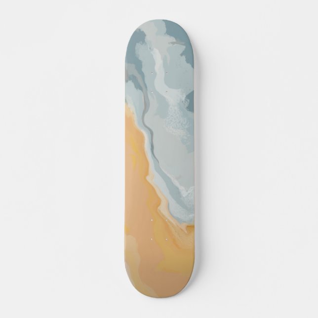 Abstrakt Pastell Paint Summer Edition Skateboard (Vorne)