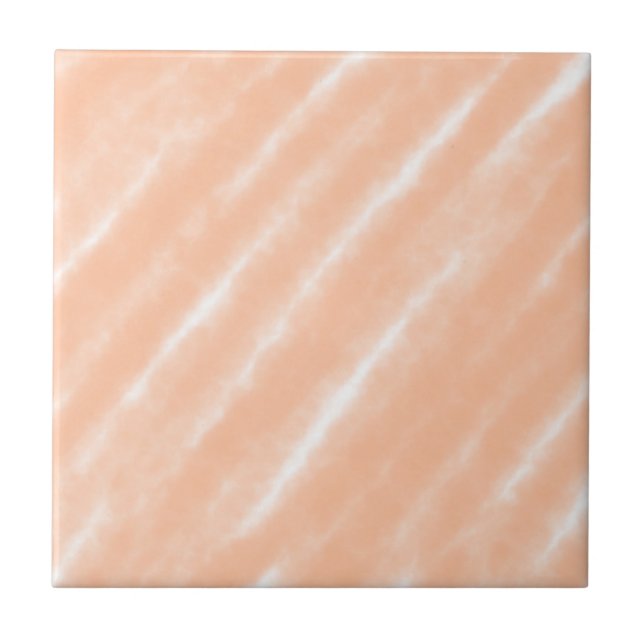 Abstrakt Peach Fuzz Wasserfarbe Fett Moderner Mini Fliese (Vorderseite)